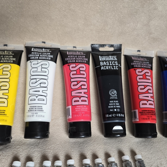 Liquitex Basics Other - NEW Liquitex Basics Acrylic Paint Set 6 Colors 4oz Artist Supplies